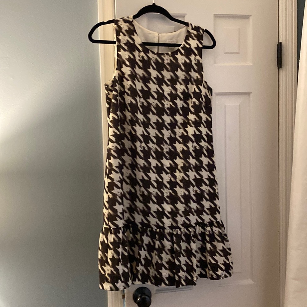 J crew factory houndstooth dress size 6
